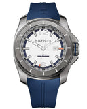 Tommy Hilfiger Windsurf White Dial Blue Rubber Strap Watch for Men - 1791113 Authentic Buy Shop Now