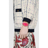 Gucci G Timeless Quartz Pink Dial Pink Leather Strap Watch For Women - YA1264115 Authentic Buy Shop Now