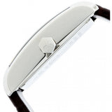 Calvin Klein Window Silver Dial Brown Leather Strap Watch for Women - K2M23126 Authentic Buy Shop Now