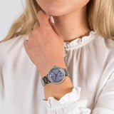Michael Kors Taryn Mother of Pearl Purple Dial Silver Steel Strap Watch For Women - MK6562 Authentic Buy Shop Now
