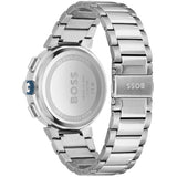 Hugo Boss One Chronograph Blue Dial Silver Steel Strap Watch For Men - 1513999 Authentic Buy Shop Now
