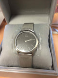 Calvin Klein Minimal Grey Dial Silver Mesh Bracelet Watch for Men - K3M52154 Authentic Buy Shop Now