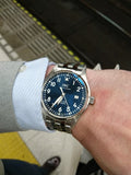 IWC Le Petit Prince XVIII Edition Blue Dial Silver Steel Strap Watch for Men - IW327014 Authentic Buy Shop Now