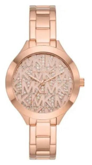 Michael Kors Slim Runway Rose Gold Dial Rose Gold Steel Strap Watch for Women - MK4658 Authentic Buy Shop Now