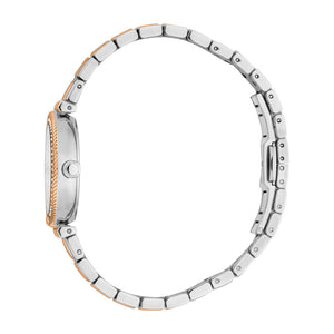 Just Cavalli Chiarezza Snake Core Silver Dial Two Tone Steel Strap Watch for Women - RC5L078M0075 Authentic Buy Shop Now