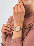 Fossil Jacqueline Rose Gold Dial Rose Gold Steel Strap Watch for Women - ES3546 Authentic Buy Shop Now