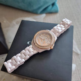 Coach Preston Pink Dial Pink Steel Strap Watch for Women - 14503465 Authentic Buy Shop Now