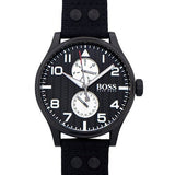 Hugo Boss Aeroliner Maxx Quartz Black Dial Black Nylon Strap Watch For Men - HB1513086 Authentic Buy Shop Now