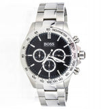 Hugo Boss Ikon Black Dial Silver Steel Strap Watch for Men - 1512965 Authentic Buy Shop Now