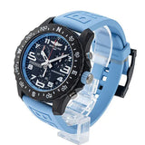 Breitling Endurance Pro Black Dial Light Blue Rubber Strap Watch for Men - X82310281B1S1 Authentic Buy Shop Now