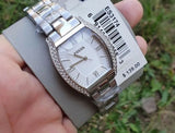 Fossil Wallace Silver Dial Silver Steel Strap Watch for Women - ES3174 Authentic Buy Shop Now
