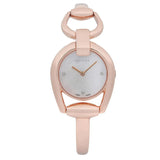 Gucci Horsebit Collection Diamonds Mother of Pearl Dial Rose Gold Steel Strap Watch For Women - YA139508 Authentic Buy Shop Now