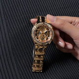 Guess Allara Quartz Rose Gold Dial Rose Gold Steel Strap Watch For Women - GW0604L3 Authentic Buy Shop Now
