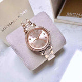 Michael Kors Sofie Quartz Rose Gold Dial Rose Gold Steel Strap Watch For Women - MK3882 Authentic Buy Shop Now
