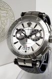 Versace Aion Chronograph White Dial Brown Leather Strap Watch for Men - VBR010017 Authentic Buy Shop Now