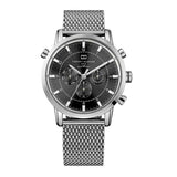 Tommy Hilfiger Harrison Quartz Grey Dial Silver Mesh Bracelet Watch for Men - 1790877 Authentic Buy Shop Now