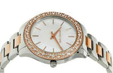 Michael Kors Liliane Quartz Mother of Pearl White Dial Two Tone Steel Strap Watch For Women - MK1048 Authentic Buy Shop Now