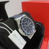Salvatore Ferragamo 1927 Chrono Analog Blue Dial Blue Leather Strap Watch for Men - SFKZ00223 Authentic Buy Shop Now