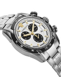 Versace V-Ray Chronograph Quartz Silver Dial Silver Steel Strap Watch For Men - VE2I00321 Authentic Buy Shop Now