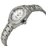 Tag Heuer Aquaracer Diamonds Mother of Pearl White Dial Silver Steel Strap Watch for Women - WBD1415.BA0741 Authentic Buy Shop Now