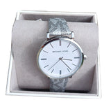 Michael Kors Addyson Quartz White Dial Gray Leather Strap Watch for Women - MK2951 Authentic Buy Shop Now