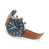 Tag Heuer Carrera Automatic Chronograph Blue Dial Brown Leather Strap Watch for Men - CBN2A1A.FC6537 Authentic Buy Shop Now