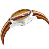 Gucci G Timeless Quartz Brown Dial Brown Leather Strap Watch For Men - YA1264078 Authentic Buy Shop Now