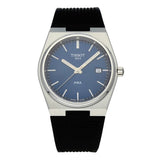 Tissot PRX Blue Dial Black Rubber Strap Watch For Men - T137.410.17.041.00 Authentic Buy Shop Now