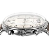 Emporio Armani Aviator Chronograph Quartz Grey Dial Beige Leather Strap Watch For Men - AR11107 Authentic Buy Shop Now