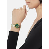 Versace Virtus Quartz Green Dial Two Tone Steel Strap Watch For Women - VET300821 Authentic Buy Shop Now