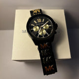Michael Kors Wren Chronograph Black Dial Two Tone Steel Strap Watch for Women - MK6978 Authentic Buy Shop Now