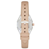 Emporio Armani Valeria Quartz White Dial Beige Leather Strap Watch For Women - AR11031 Authentic Buy Shop Now