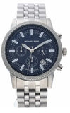 Michael Kors Hutton Chronograph Blue Dial Blue Steel Strap Watch For Men - MK8952 Authentic Buy Shop Now