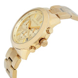Michael Kors Bradshaw Chronograph Gold Dial Gold Steel Strap Watch For Women - MK5777 Authentic Buy Shop Now