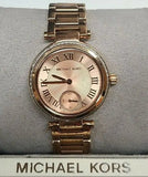 Michael Kors Skylar Quartz Rose Gold Dial Rose Gold Steel Strap Watch For Women - MK5971 Authentic Buy Shop Now