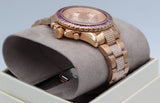 Michael Kors Everest Chronograph Rose Gold Dial Rose Gold Steel Strap Watch For Women - MK7211 Authentic Buy Shop Now