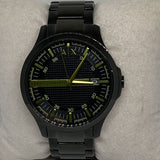 Armani Exchange Hampton Black Dial Black Steel Strap Watch For Men - AX2407 Authentic Buy Shop Now