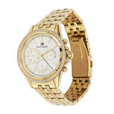 Tommy Hilfiger Ari Multifunction Diamonds Silver Dial Gold Steel Strap Watch for Women - 1781977 Authentic Buy Shop Now