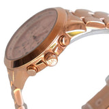 Michael Kors Runway Chronograph Rose Gold Dial Rose Gold Steel Strap Watch For Women - MK5778 Authentic Buy Shop Now