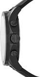Armani Exchange Outerbanks Chronograph Black Dial Black Silicone Strap Watch For Men - AX1343 Authentic Buy Shop Now