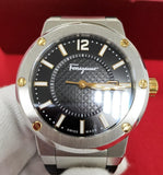 Salvatore Ferragamo F-80 Black Dial Black Rubber Strap Watch For Men - SFHY00120 Authentic Buy Shop Now