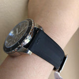 Michael Kors Cunningham Multifunction Blue Dial Black Rubber Strap Watch For Men - MK7160 Authentic Buy Shop Now