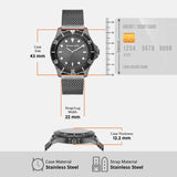 Michael Kors Everest Quartz Grey Dial Grey Mesh Bracelet Watch For Men - MK9093 Authentic Buy Shop Now