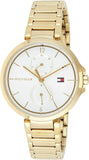Tommy Hilfiger Angela White Dial Gold Steel Strap Watch for Women - 1782128 Authentic Buy Shop Now