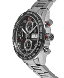 Tag Heuer Carrera Chronograph Black Dial Silver Steel Strap Watch for Men - CBN2A1AA.BA0643 Authentic Buy Shop Now