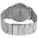 Guess Analog Black Dial Silver Mesh Bracelet Watch for Men - W1263G1 Authentic Buy Shop Now