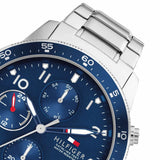 Tommy Hilfiger Jimmy Chronograph Quartz Blue Dial Silver Steel Strap Watch For Men - 1791949 Authentic Buy Shop Now