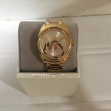 Michael Kors Janelle Gold Dial Gold Steel Strap Watch For Women - MK7086 Authentic Buy Shop Now