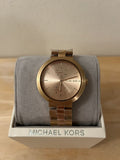 Michael Kors Garner Quartz Rose Gold Dial Rose Gold Steel Strap Watch For Women - MK6409 Authentic Buy Shop Now