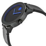 Movado Bold TR90 Black Dial Black Leather Strap Watch For Men - 3600307 Authentic Buy Shop Now